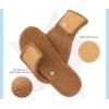 imageKuaiLu Mens Slides Soft Cushion Sport Sandals with Plantar Fasciitis Arch Support Adjustable Open Toe Summer Slippers Slip on Indoor Outdoor Size 715Fur Khaki