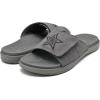 imageKuaiLu Mens Slides Soft Cushion Sport Sandals with Plantar Fasciitis Arch Support Adjustable Open Toe Summer Slippers Slip on Indoor Outdoor Size 715Grey