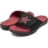 imageKuaiLu Mens Slides Soft Cushion Sport Sandals with Plantar Fasciitis Arch Support Adjustable Open Toe Summer Slippers Slip on Indoor Outdoor Size 715Red Black