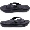 imageKuaiLu Womens Flip Flops Ladies Yoga Mat Comfortable Walking Thong Sandals With Plantar Fasciitis Arch Support Slip On Indoor Outdoor For SummerBlack