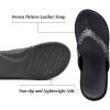 imageKuaiLu Womens Flip Flops Ladies Yoga Mat Comfortable Walking Thong Sandals With Plantar Fasciitis Arch Support Slip On Indoor Outdoor For SummerBlack