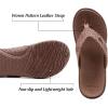 imageKuaiLu Womens Flip Flops Ladies Yoga Mat Comfortable Walking Thong Sandals With Plantar Fasciitis Arch Support Slip On Indoor Outdoor For SummerCoffee Brown