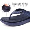 imageKuaiLu Womens Flip Flops Ladies Yoga Mat Comfortable Walking Thong Sandals With Plantar Fasciitis Arch Support Slip On Indoor Outdoor For SummerDark Blue