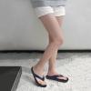 imageKuaiLu Womens Flip Flops Ladies Yoga Mat Comfortable Walking Thong Sandals With Plantar Fasciitis Arch Support Slip On Indoor Outdoor For SummerDark Blue