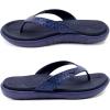 imageKuaiLu Womens Flip Flops Ladies Yoga Mat Comfortable Walking Thong Sandals With Plantar Fasciitis Arch Support Slip On Indoor Outdoor For SummerDark Blue