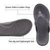 imageKuaiLu Womens Flip Flops Ladies Yoga Mat Comfortable Walking Thong Sandals With Plantar Fasciitis Arch Support Slip On Indoor Outdoor For SummerElegant Grey