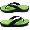 imageKuaiLu Womens Flip Flops Ladies Yoga Mat Comfortable Walking Thong Sandals With Plantar Fasciitis Arch Support Slip On Indoor Outdoor For SummerGreen Black