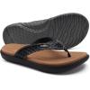 imageKuaiLu Womens Flip Flops Ladies Yoga Mat Comfortable Walking Thong Sandals With Plantar Fasciitis Arch Support Slip On Indoor Outdoor For SummerKhaki Black