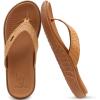 imageKuaiLu Womens Flip Flops Ladies Yoga Mat Comfortable Walking Thong Sandals With Plantar Fasciitis Arch Support Slip On Indoor Outdoor For SummerKhaki