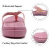 imageKuaiLu Womens Flip Flops Ladies Yoga Mat Comfortable Walking Thong Sandals With Plantar Fasciitis Arch Support Slip On Indoor Outdoor For SummerLovely Pink