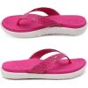 imageKuaiLu Womens Flip Flops Ladies Yoga Mat Comfortable Walking Thong Sandals With Plantar Fasciitis Arch Support Slip On Indoor Outdoor For SummerRose White