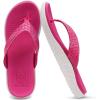 imageKuaiLu Womens Flip Flops Ladies Yoga Mat Comfortable Walking Thong Sandals With Plantar Fasciitis Arch Support Slip On Indoor Outdoor For SummerRose White