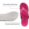 imageKuaiLu Womens Flip Flops Ladies Yoga Mat Comfortable Walking Thong Sandals With Plantar Fasciitis Arch Support Slip On Indoor Outdoor For SummerRose White