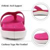 imageKuaiLu Womens Flip Flops Ladies Yoga Mat Comfortable Walking Thong Sandals With Plantar Fasciitis Arch Support Slip On Indoor Outdoor For SummerRose White
