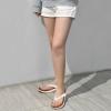imageKuaiLu Womens Flip Flops Ladies Yoga Mat Comfortable Walking Thong Sandals With Plantar Fasciitis Arch Support Slip On Indoor Outdoor For SummerWhite Khaki