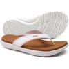 imageKuaiLu Womens Flip Flops Ladies Yoga Mat Comfortable Walking Thong Sandals With Plantar Fasciitis Arch Support Slip On Indoor Outdoor For SummerWhite Khaki