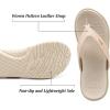 imageKuaiLu Womens Flip Flops Ladies Yoga Mat Comfortable Walking Thong Sandals With Plantar Fasciitis Arch Support Slip On Indoor Outdoor For SummerWhite