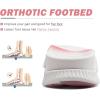 imageKuaiLu Womens Orthopedic Walking Sandals Ladies Recovery Sport Thick Athletic Cushion Outdoor Hiking Water Sandles Adjustable Strap Sandals with Comfortable Plantar Fasciitis Arch SupportPink