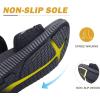 imageKuaiLu Womens Orthopedic Walking Sandals Ladies Recovery Sport Thick Athletic Cushion Outdoor Hiking Water Sandles Adjustable Strap Sandals with Comfortable Plantar Fasciitis Arch SupportBlack