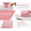 imageKuaiLu Womens Orthopedic Walking Sandals Ladies Recovery Sport Thick Athletic Cushion Outdoor Hiking Water Sandles Adjustable Strap Sandals with Comfortable Plantar Fasciitis Arch SupportPink