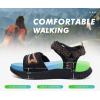 imageKuaiLu Womens Orthopedic Walking Sandals Ladies Recovery Sport Thick Athletic Cushion Outdoor Hiking Water Sandles Adjustable Strap Sandals with Comfortable Plantar Fasciitis Arch SupportBlack Khaki