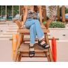 imageKuaiLu Womens Orthopedic Walking Sandals Ladies Recovery Sport Thick Athletic Cushion Outdoor Hiking Water Sandles Adjustable Strap Sandals with Comfortable Plantar Fasciitis Arch SupportBlack