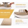 imageKuaiLu Womens Orthopedic Walking Sandals Ladies Recovery Sport Thick Athletic Cushion Outdoor Hiking Water Sandles Adjustable Strap Sandals with Comfortable Plantar Fasciitis Arch SupportBeige