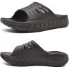 imageKuaiLu Mens Recovery Sandals Orthotic Thick Cushion Open Toe Sport Slides Reduces Stress on Feet With Comfortable Plantar Fasciitis Joints ampamp Back PostExerciseMocha