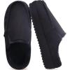 imageKuaiLu Womens Clog Slippers Cozy Warm Plush Lined With Suede Faux Fur House ladies Bedroom Slippers Comfortable Memory Foam Slipon Womans Home Shoes Indoor Outdoor Thick Hard SoleBlack
