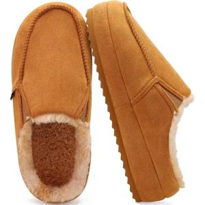 imageKuaiLu Womens Clog Slippers Cozy Warm Plush Lined With Suede Faux Fur House ladies Bedroom Slippers Comfortable Memory Foam Slipon Womans Home Shoes Indoor Outdoor Thick Hard SoleKhaki