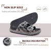 imageKuaiLu Womens Glitter Sandals with Arch Support Comfortable Orthopedic Cushion Recovery Slides Summer Fashion Sparkly Rhinestones Sandals Slip On Plantar Fasciitis Slippers for Indoor OutdoorAll Black