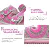 imageKuaiLu Womens Glitter Sandals with Arch Support Comfortable Orthopedic Cushion Recovery Slides Summer Fashion Sparkly Rhinestones Sandals Slip On Plantar Fasciitis Slippers for Indoor OutdoorPink