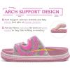 imageKuaiLu Womens Glitter Sandals with Arch Support Comfortable Orthopedic Cushion Recovery Slides Summer Fashion Sparkly Rhinestones Sandals Slip On Plantar Fasciitis Slippers for Indoor OutdoorPink