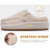 imageKuaiLu Womens Clog Slippers Cozy Suede Warm Plush Lined Arch Support Faux Fur House Ladies Bedroom Slippers Comfy Orthopedic Memory Foam Plantar Fasciitis Home Indoor Outdoor Shoes Beige US10