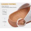imageKuaiLu Womens Sandals with Arch Support Comfortable Orthopedic Cushion Recovery Slides Summer Fashion Leather Double Buckle Casual Slip On Plantar Fasciitis Shoes for IndoorampampOutdoor US Size 612White Khaki