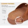 imageKuaiLu Womens Sandals with Arch Support Comfortable Orthopedic Cushion Recovery Slides Summer Fashion Leather Double Buckle Casual Slip On Plantar Fasciitis Shoes for IndoorampampOutdoor US Size 612Khaki