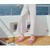 imageKuaiLu Womens Sandals with Arch Support Comfortable Orthopedic Cushion Recovery Slides Summer Fashion Leather Double Buckle Casual Slip On Plantar Fasciitis Shoes for IndoorampampOutdoor US Size 612Pink
