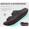 imageKuaiLu Womens Recovery Sandals With Comfortable Plantar Fasciitis Arch Support Orthotic Adjustable Thick Cushion Sport Slides Reduces Stress on Feet Joints ampamp Back PostExerciseDark Brown