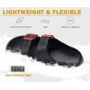 imageKuaiLu Womens Recovery Sandals With Comfortable Plantar Fasciitis Arch Support Orthotic Adjustable Thick Cushion Sport Slides Reduces Stress on Feet Joints ampamp Back PostExerciseBlackRed