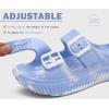 imageKuaiLu Womens Recovery Sandals With Comfortable Plantar Fasciitis Arch Support Orthotic Adjustable Thick Cushion Sport Slides Reduces Stress on Feet Joints ampamp Back PostExerciseCamo Blue