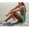 imageKuaiLu Womens Recovery Sandals With Comfortable Plantar Fasciitis Arch Support Orthotic Adjustable Thick Cushion Sport Slides Reduces Stress on Feet Joints ampamp Back PostExerciseWhite