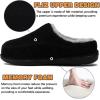 imageKuaiLu Womens Clog Slippers with Comfy Arch Support Orthotic Plantar Fasciitis Memory Foam Ladies Slippers for Women Winter Warm Slip on Felt Houes Shoes Hard Rubber Sole Black size 11