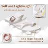imageKuaiLu Womens Orthopedic Sandals With Comfortable Arch Support Cushion Yoga Mat Slides Fashion Summer Beach Flat Sandles Adjustable Open Toe Travel Outdoor Plantar Fasciitis Flip Flops US Size 511Bride White