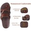 imageKuaiLu Womens Orthopedic Sandals With Comfortable Arch Support Cushion Yoga Mat Slides Fashion Summer Beach Flat Sandles Adjustable Open Toe Travel Outdoor Plantar Fasciitis Flip Flops US Size 511Brown