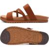 imageKuaiLu Womens Orthopedic Sandals With Comfortable Arch Support Cushion Yoga Mat Slides Fashion Summer Beach Flat Sandles Adjustable Open Toe Travel Outdoor Plantar Fasciitis Flip Flops US Size 511Tan Brown
