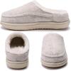 imageKuaiLu Womens Clog Slippers with Comfy Arch Support Orthotic Plantar Fasciitis Memory Foam Ladies Slippers for Women Winter Warm Slip on Felt Houes Shoes Hard Rubber Sole Beige size 9
