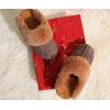 imageKuaiLu Womens House Platform Slippers Warm Faux Suede Fuzzy Thick Cushioned Yoga Foam Shoes Ladies Slipper Home Lightweight Slip on Indoor Outdoor NonSlip Hard SoleBrown