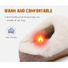 imageKuaiLu Womens House Platform Slippers Warm Faux Suede Fuzzy Thick Cushioned Yoga Foam Shoes Ladies Slipper Home Lightweight Slip on Indoor Outdoor NonSlip Hard SoleBeige