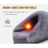 imageKuaiLu Womens House Platform Slippers Warm Faux Suede Fuzzy Thick Cushioned Yoga Foam Shoes Ladies Slipper Home Lightweight Slip on Indoor Outdoor NonSlip Hard SoleGrey