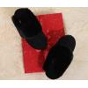 imageKuaiLu Womens House Platform Slippers Warm Faux Suede Fuzzy Thick Cushioned Yoga Foam Shoes Ladies Slipper Home Lightweight Slip on Indoor Outdoor NonSlip Hard SoleBlack